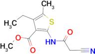 methyl 2-[(cyanoacetyl)amino]-4-ethyl-5-methylthiophene-3-carboxylate
