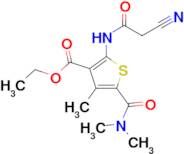 ethyl 2-[(cyanoacetyl)amino]-5-[(dimethylamino)carbonyl]-4-methylthiophene-3-carboxylate