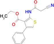 ethyl 2-[(cyanoacetyl)amino]-4-phenylthiophene-3-carboxylate