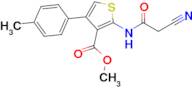 methyl 2-[(cyanoacetyl)amino]-4-(4-methylphenyl)thiophene-3-carboxylate