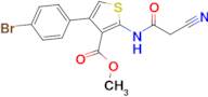 methyl 4-(4-bromophenyl)-2-[(cyanoacetyl)amino]thiophene-3-carboxylate