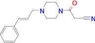 3-oxo-3-{4-[(2E)-3-phenylprop-2-en-1-yl]piperazin-1-yl}propanenitrile