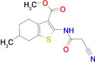 methyl 2-[(cyanoacetyl)amino]-6-methyl-4,5,6,7-tetrahydro-1-benzothiophene-3-carboxylate