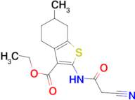 ethyl 2-[(cyanoacetyl)amino]-6-methyl-4,5,6,7-tetrahydro-1-benzothiophene-3-carboxylate
