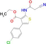 ethyl 4-(4-chlorophenyl)-2-[(cyanoacetyl)amino]thiophene-3-carboxylate