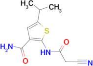 2-[(cyanoacetyl)amino]-5-isopropylthiophene-3-carboxamide