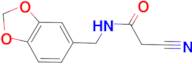 N-(1,3-benzodioxol-5-ylmethyl)-2-cyanoacetamide