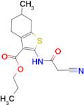 propyl 2-[(cyanoacetyl)amino]-6-methyl-4,5,6,7-tetrahydro-1-benzothiophene-3-carboxylate
