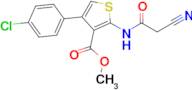 methyl 4-(4-chlorophenyl)-2-[(cyanoacetyl)amino]thiophene-3-carboxylate