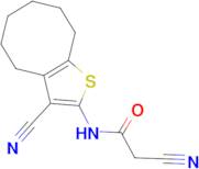 2-cyano-N-(3-cyano-4,5,6,7,8,9-hexahydrocycloocta[b]thien-2-yl)acetamide