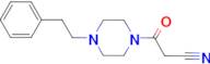 3-oxo-3-[4-(2-phenylethyl)piperazin-1-yl]propanenitrile