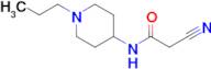 2-cyano-N-(1-propylpiperidin-4-yl)acetamide