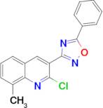 2-chloro-8-methyl-3-(5-phenyl-1,2,4-oxadiazol-3-yl)quinoline