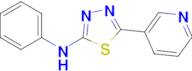 N-phenyl-5-pyridin-3-yl-1,3,4-thiadiazol-2-amine