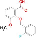 2-[(2-fluorobenzyl)oxy]-3-methoxybenzoic acid