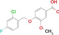 4-[(2-chloro-4-fluorobenzyl)oxy]-3-methoxybenzoic acid