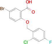 5-bromo-2-[(2-chloro-4-fluorobenzyl)oxy]benzoic acid