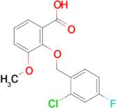 2-[(2-chloro-4-fluorobenzyl)oxy]-3-methoxybenzoic acid