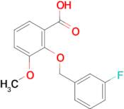 2-[(3-fluorobenzyl)oxy]-3-methoxybenzoic acid