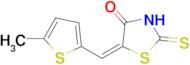 (5E)-2-mercapto-5-[(5-methyl-2-thienyl)methylene]-1,3-thiazol-4(5H)-one