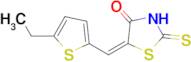 (5E)-5-[(5-ethyl-2-thienyl)methylene]-2-mercapto-1,3-thiazol-4(5H)-one