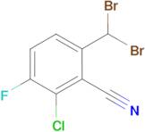 2-chloro-6-(dibromomethyl)-3-fluorobenzonitrile