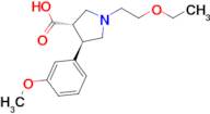 (3S,4R)-1-(2-ethoxyethyl)-4-(3-methoxyphenyl)pyrrolidine-3-carboxylic acid