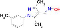 3,5-dimethyl-1-(3-methylphenyl)-1H-pyrazole-4-carbaldehyde oxime