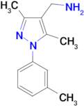 {[3,5-dimethyl-1-(3-methylphenyl)-1H-pyrazol-4-yl]methyl}amine