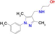 2-({[3,5-dimethyl-1-(3-methylphenyl)-1H-pyrazol-4-yl]methyl}amino)ethanol