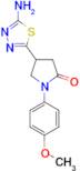 4-(5-amino-1,3,4-thiadiazol-2-yl)-1-(4-methoxyphenyl)pyrrolidin-2-one