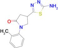 4-(5-amino-1,3,4-thiadiazol-2-yl)-1-(2-methylphenyl)pyrrolidin-2-one