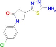 4-(5-amino-1,3,4-thiadiazol-2-yl)-1-(4-chlorophenyl)pyrrolidin-2-one