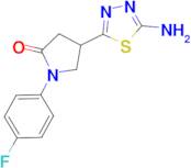 4-(5-amino-1,3,4-thiadiazol-2-yl)-1-(4-fluorophenyl)pyrrolidin-2-one