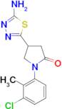 4-(5-amino-1,3,4-thiadiazol-2-yl)-1-(3-chloro-2-methylphenyl)pyrrolidin-2-one