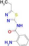 2-amino-N-(5-ethyl-1,3,4-thiadiazol-2-yl)benzamide