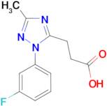 3-[1-(3-fluorophenyl)-3-methyl-1H-1,2,4-triazol-5-yl]propanoic acid