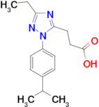 3-[3-ethyl-1-(4-isopropylphenyl)-1H-1,2,4-triazol-5-yl]propanoic acid