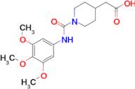 (1-{[(3,4,5-trimethoxyphenyl)amino]carbonyl}piperidin-4-yl)acetic acid