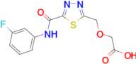 [(5-{[(3-fluorophenyl)amino]carbonyl}-1,3,4-thiadiazol-2-yl)methoxy]acetic acid