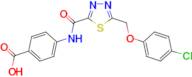 4-[({5-[(4-chlorophenoxy)methyl]-1,3,4-thiadiazol-2-yl}carbonyl)amino]benzoic acid