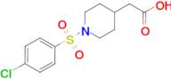{1-[(4-chlorophenyl)sulfonyl]piperidin-4-yl}acetic acid