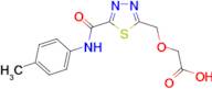 [(5-{[(4-methylphenyl)amino]carbonyl}-1,3,4-thiadiazol-2-yl)methoxy]acetic acid