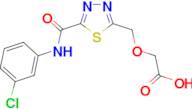 [(5-{[(3-chlorophenyl)amino]carbonyl}-1,3,4-thiadiazol-2-yl)methoxy]acetic acid