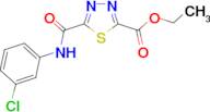ethyl 5-{[(3-chlorophenyl)amino]carbonyl}-1,3,4-thiadiazole-2-carboxylate