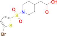 {1-[(5-bromo-2-thienyl)sulfonyl]piperidin-4-yl}acetic acid