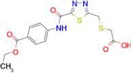 ({[5-({[4-(ethoxycarbonyl)phenyl]amino}carbonyl)-1,3,4-thiadiazol-2-yl]methyl}thio)acetic acid