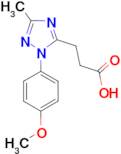 3-[1-(4-methoxyphenyl)-3-methyl-1H-1,2,4-triazol-5-yl]propanoic acid