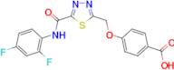 4-[(5-{[(2,4-difluorophenyl)amino]carbonyl}-1,3,4-thiadiazol-2-yl)methoxy]benzoic acid