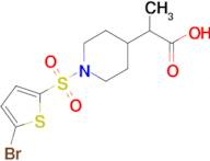 2-{1-[(5-bromo-2-thienyl)sulfonyl]piperidin-4-yl}propanoic acid